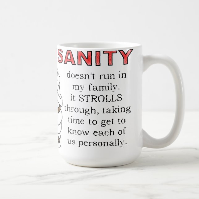 Promenades de fou Mug drôle (Droite)