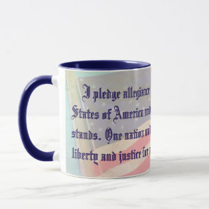 Promesse américaine d'allégeance café Mug