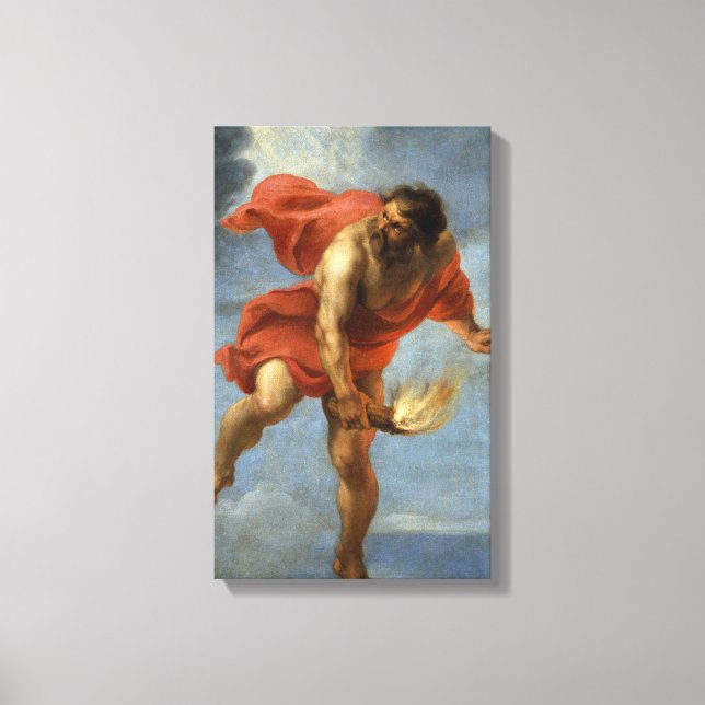 Prometheus Carry Fire Leinwanddruck (Vorderseite)