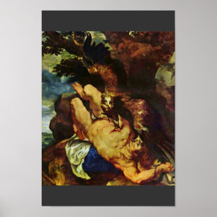 Prometheus gebunden an Rubens Peter Paul Poster