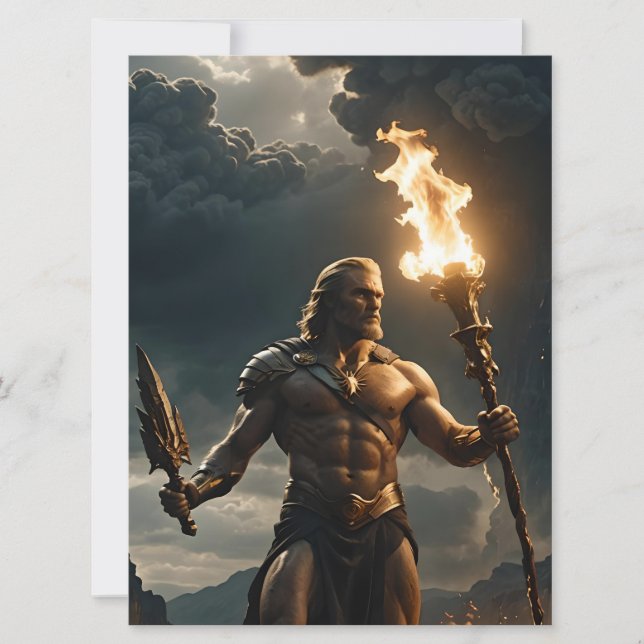 Prometheus Griechische Mythologie Feuerzeuge Karte (Vorderseite)