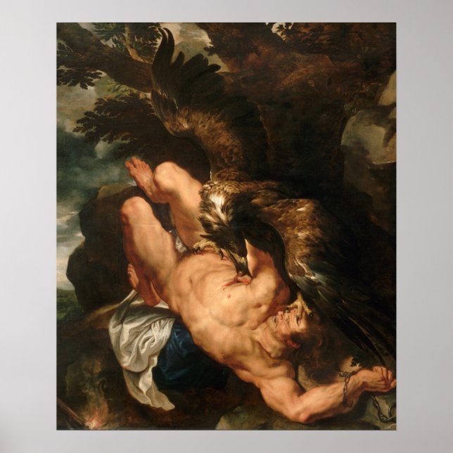 Prometheus Lié par Peter Paul Rubens - Poster (Devant)