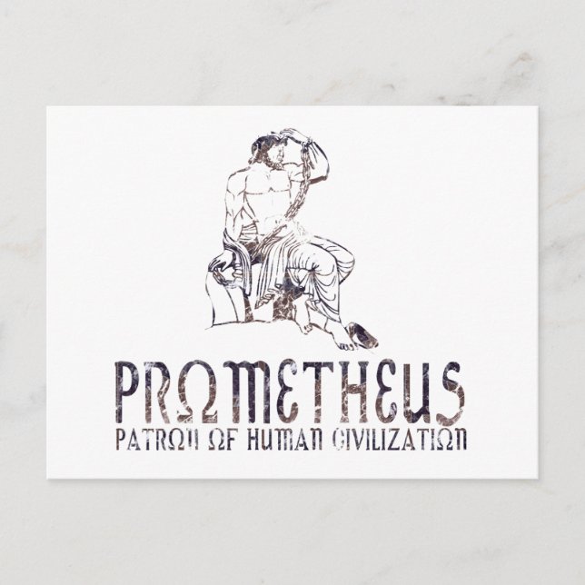 Prometheus Postkarte (Vorderseite)