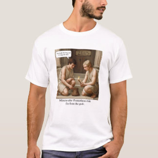 Prometheus stahl Feuer von den Göttern. T-Shirt