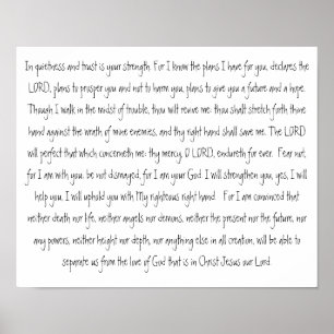 Promise of God Scripture Obey and Receive Poster