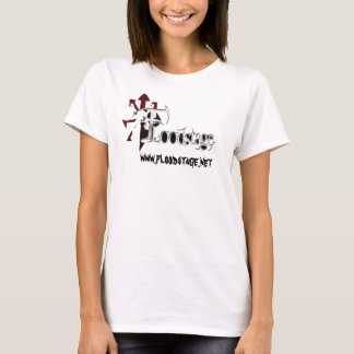 Promo-Abdeckungsrot, www.floodstage.net T-Shirt