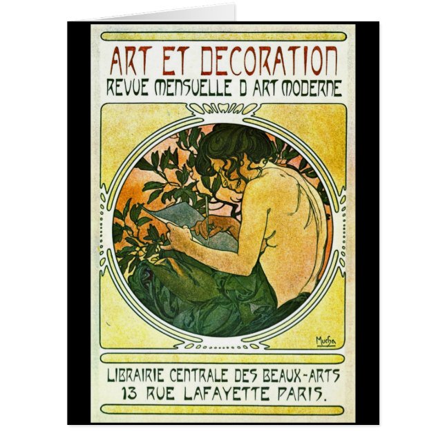 Promo français 1901 d'exposition d'art (Devant)