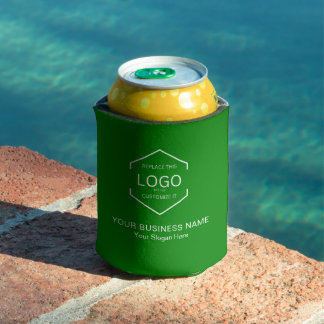Promo-Marketing-Geschäftslogo QR-Code Grün Dosenkühler