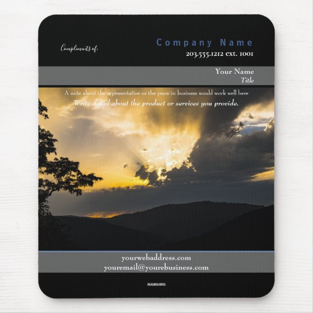 Promo Mousepad Spektakuläres Sky Theme - HAMbyWG (Vorne)