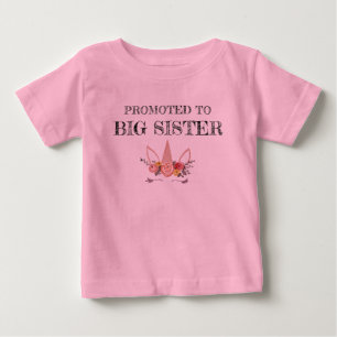 Promoté sur le T-shirt Big Sister Unicorn