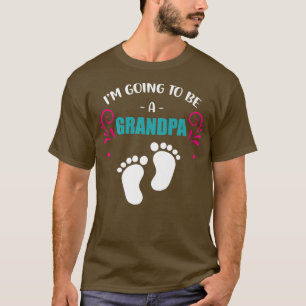 Promoted Grandpa Pregnancy Birth Announcement Gend T-Shirt