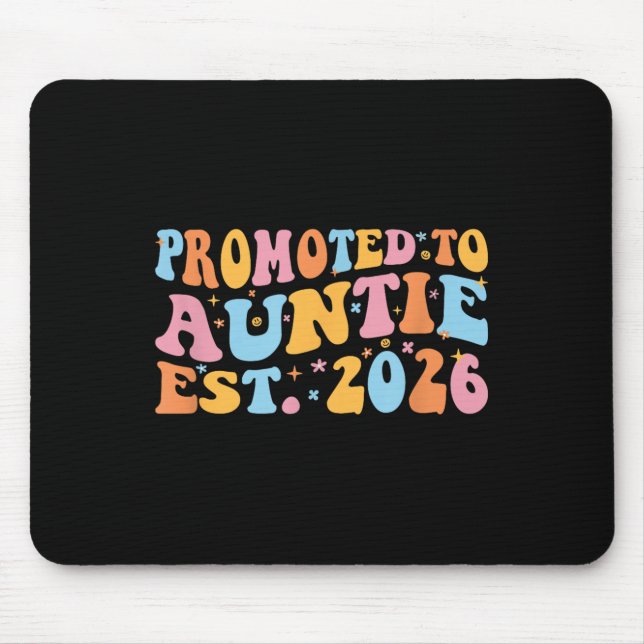Promoted To Auntie 2026 Future Soon To Be New Aunt Mousepad (Vorne)