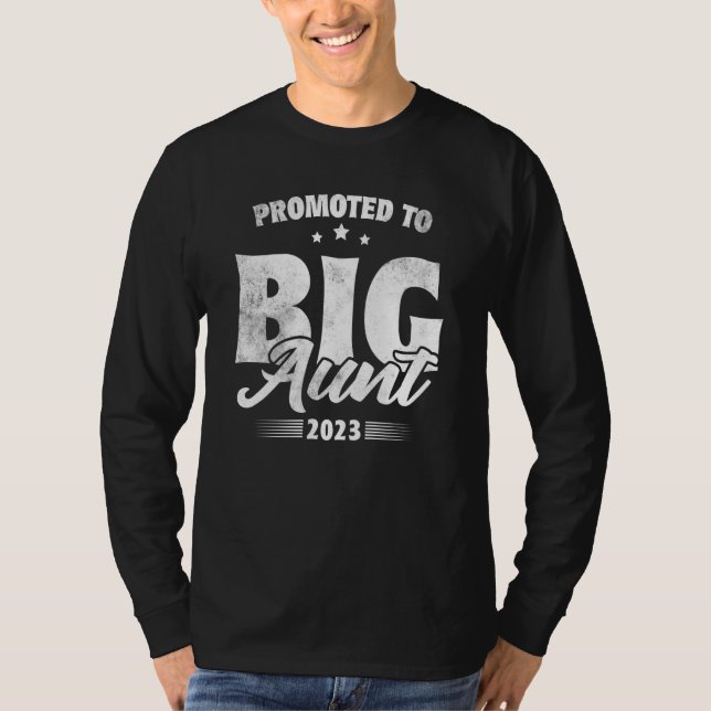 Promoted To Big Aunt Soon To Be Big Aunt 2023 T-Shirt (Vorderseite)