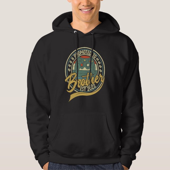 Promoted to Big Bro 2022 I Leveled up to Big Broth Hoodie (Vorderseite)