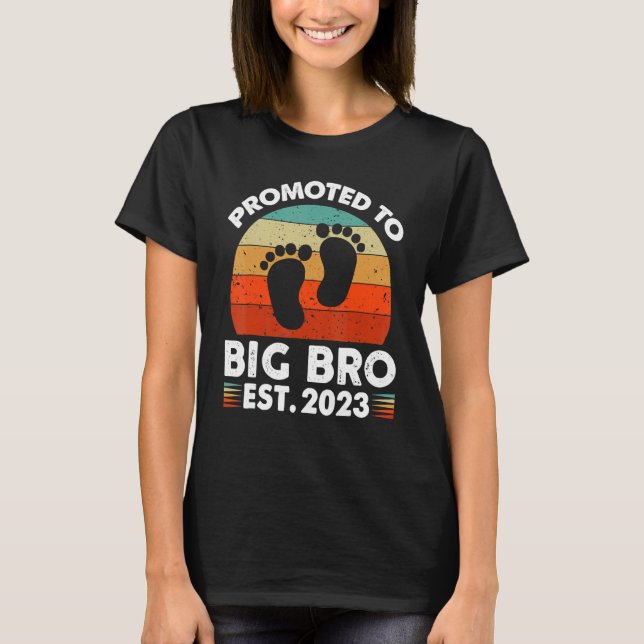 Promoted To Big Bro  I'm Going To Be A Big Brother T-Shirt (Vorderseite)