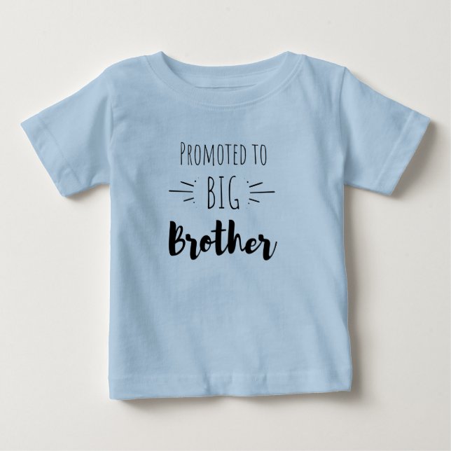 Promoted to big brother baby t-shirt (Vorderseite)