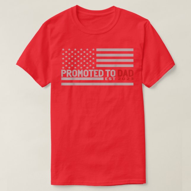Promoted To Dad 2023 Pregnancy Announcements  T-Shirt (Design vorne)