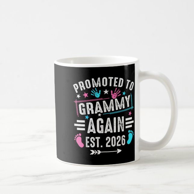 Promoted To Grammy Again Est 2026  Kaffeetasse (Rechts)