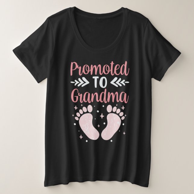 Promoted To Grandma Cute First Time Grandparent Pr (Design devant)
