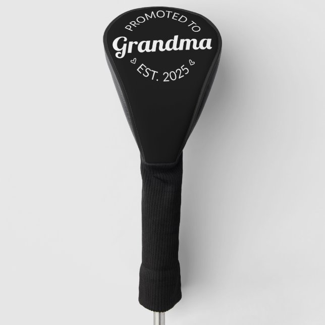 Promoted To Grandma Est. 2025 I Golf Headcover (Vorderseite)