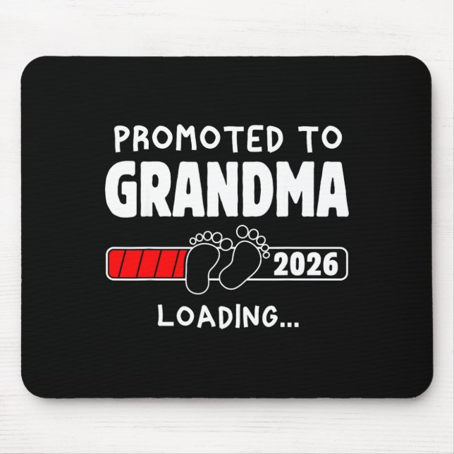 Promoted To Grandma Est 2026 Soon To Be New Grandm Mousepad (Vorne)