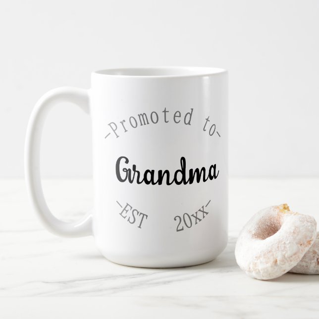 Promoted to Grandma Kaffeetasse (Mit Donut)