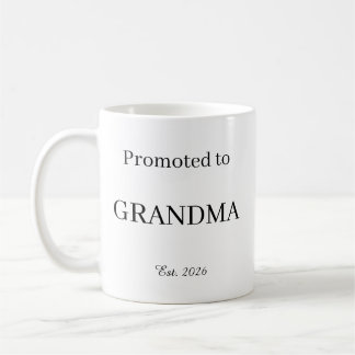Promoted To Grandma Mug – New Dad Gift Coffee Cup