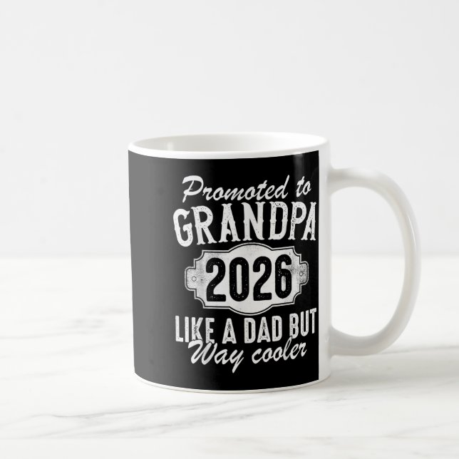 Promoted To Grandpa Est 2026 Soon To Be New Granda Kaffeetasse (Rechts)