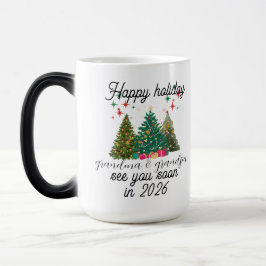 Promoted to Grandparents Christmas tree Verwandlungstasse