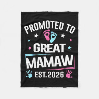 Promoted To Great Mamaw Est 2026 Pregnancy Announc Fleecedecke