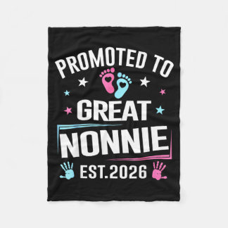Promoted To Great Nonnie Est 2026 Pregnancy Announ Fleecedecke