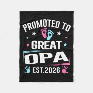 Promoted To Great Opa Est 2026 Pregnancy Announcem Fleecedecke