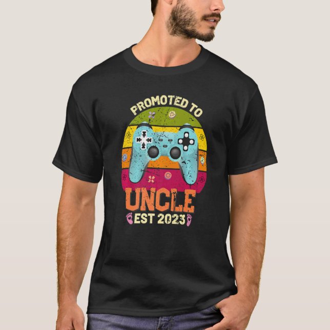 Promoted To Uncle Level Unlocked I Leveled Up To U T-Shirt (Vorderseite)
