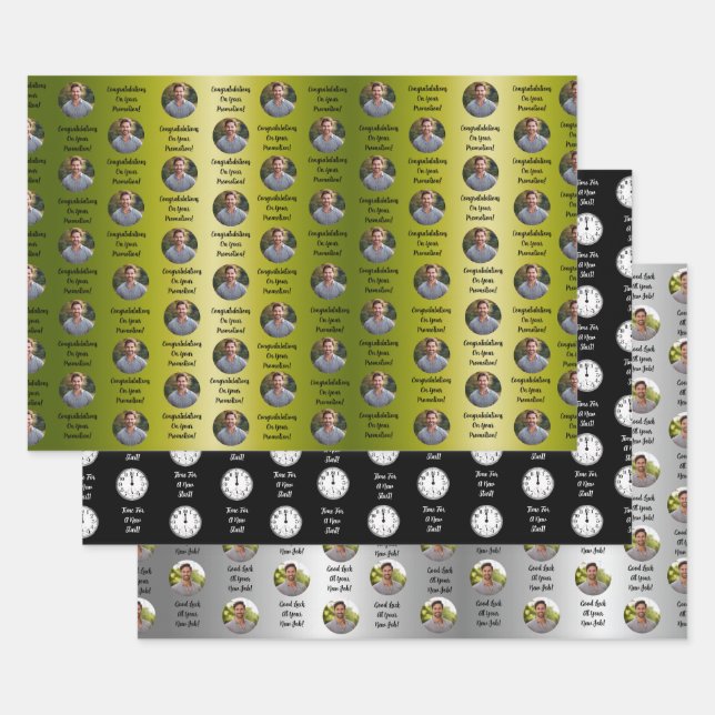 Promotion Congratulations Custom Message Gift Geschenkpapier Set (Set)