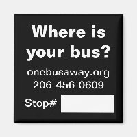 Promotion-Magnet OneBusAway