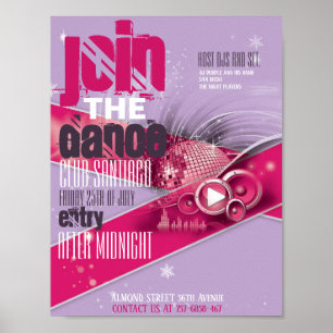 Promotional Club and Dance Flyer Poster
