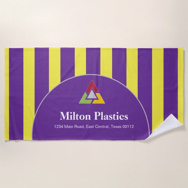 Promotional Logo Beach Towel Strandtuch (Vorderseite)