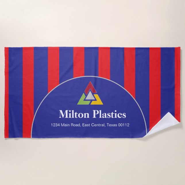 Promotional Logo Beach Towel Strandtuch (Vorderseite)