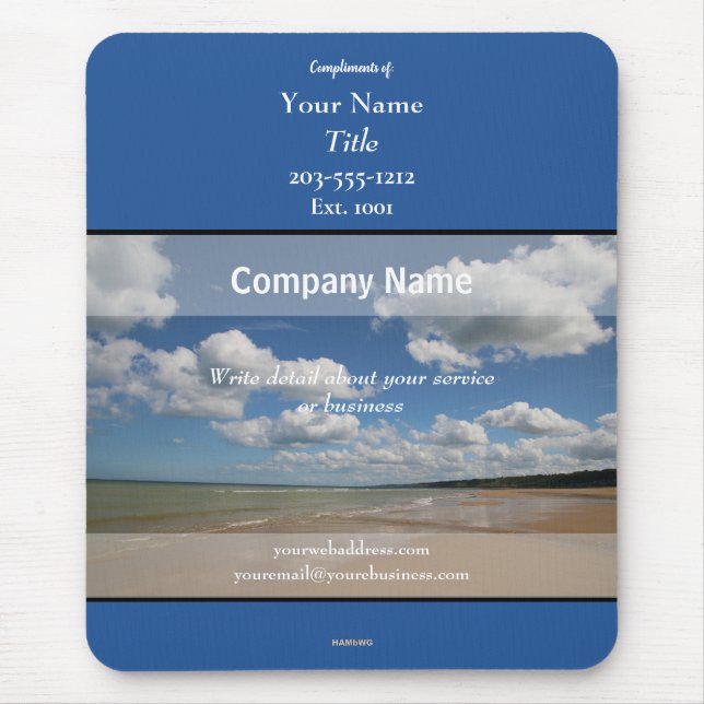 Promotional Mousepad Cloudy Beach - HAMbyWG (Vorne)