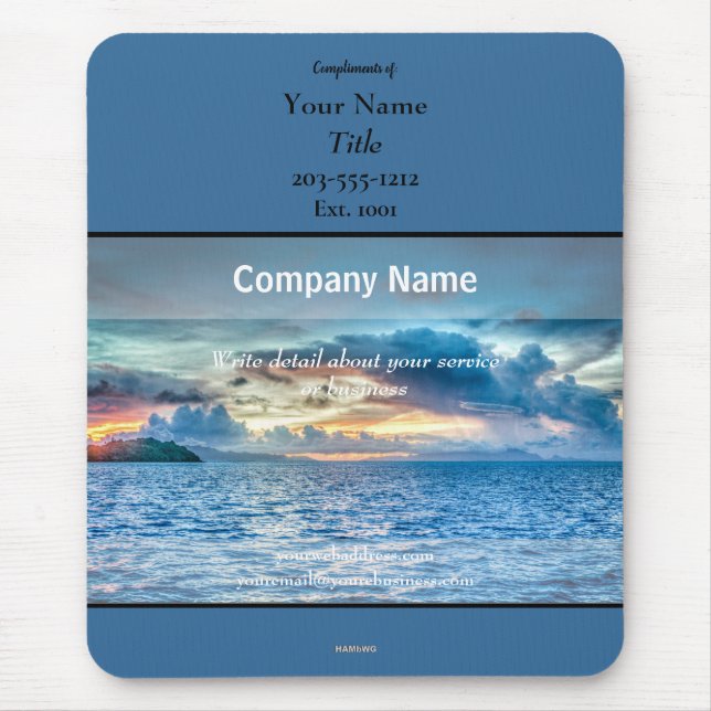 Promotional Mousepad Ocean- HAMbyWG (Vorne)