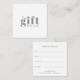 Promotional Salon Business Gift Begleitkarte