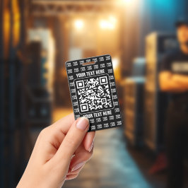 Promotionaler QR-Code (editierbar) plus Logo-Muste Ausweis