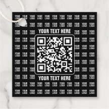 Promotionaler QR-Code (editierbar) plus Logo-Muste