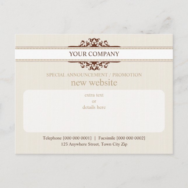 PROMOTIONELLE POSTCARD :: Göttlicher 1A Postkarte (Vorderseite)