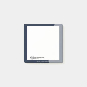 Promotiongeschäft für moderne Navy Blue Company-Lo Post-it Klebezettel