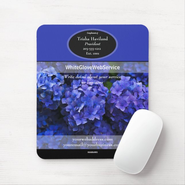 Promotionmousepad Lila Hydrangea - HAMbyWG Mousepad (Mit Mouse)
