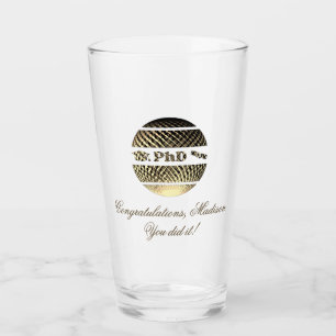 Promotionsfeier Doktorhut-Verteidigungsparty Glas