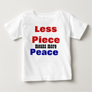 Promouvoir le slogan de paix, les t-shirts pour bé