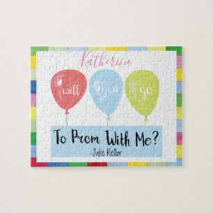 Promposal Ballon-Monogramm-Puzzlespiel