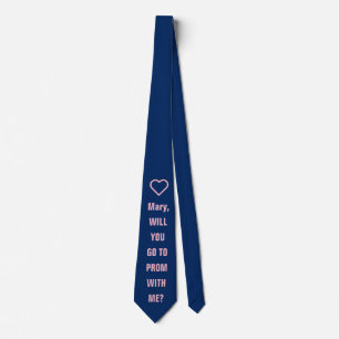 PromPosal Prom Vorschlag Heart Template Krawatte